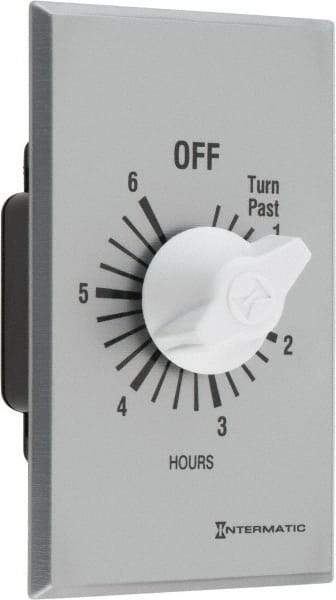 Intermatic - 6 hr Indoor Analog Spring-wound Mechanical Timer - 125 VAC, 50/60 Hz, - A1 Tooling