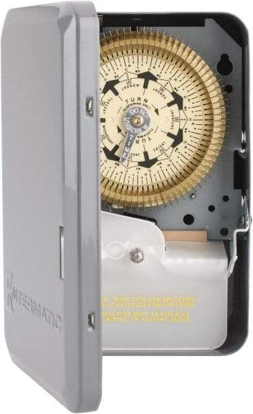 Intermatic - 7 Day Indoor Analog Electromechanical Timer Switch - 6 On/Off per Day, 208 to 277 VAC, 60 Hz, - A1 Tooling