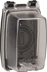 Intermatic - Electrical Outlet Box Polycarbonate Weatherproof Receptacle Cover - Includes (3) Patented Inserts For GFCI/Duplex/Toggle/Round Receptacles, Base Cover Assembly, Gasket, Mounting Screws - A1 Tooling