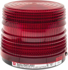 Federal Signal Corp - 12 VDC, 3R NEMA Rated, Strobe Tube, Red, Strobe Light - 80 Flashes per min, 5-1/2 Inch Diameter, 5-1/16 Inch High, IP66 Ingress Rating, Surface Mount - A1 Tooling