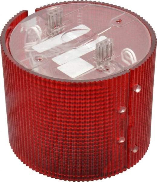 Federal Signal Corp - Incandescent Lamp, Red, Flashing and Steady, Stackable Tower Light Module - 24 VDC, 0.76 Amp, 1 NEMA Rated, Base Mount - A1 Tooling