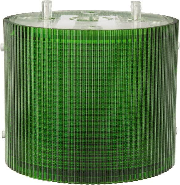 Federal Signal Corp - Incandescent Lamp, Green, Flashing and Steady, Stackable Tower Light Module - 24 VDC, 0.76 Amp, 1 NEMA Rated, Base Mount - A1 Tooling