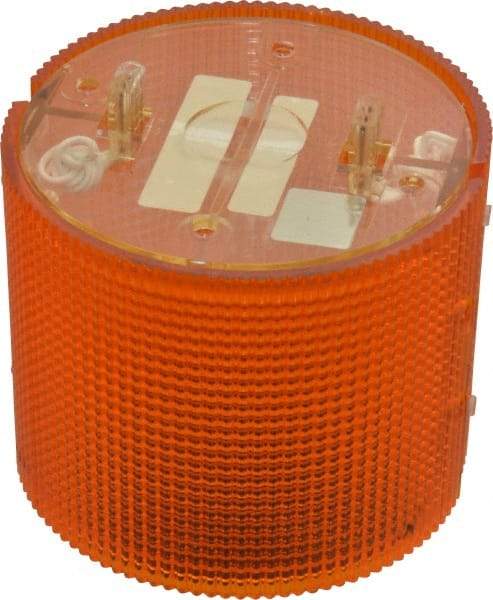 Federal Signal Corp - Incandescent Lamp, Amber, Flashing and Steady, Stackable Tower Light Module - 120 VAC, 0.13 Amp, 1 NEMA Rated, Base Mount - A1 Tooling