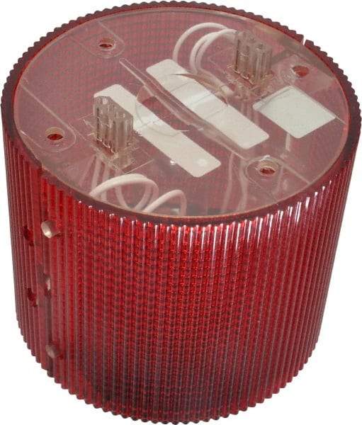 Federal Signal Corp - Incandescent Lamp, Red, Flashing and Steady, Stackable Tower Light Module - 120 VAC, 0.13 Amp, 1 NEMA Rated, Base Mount - A1 Tooling