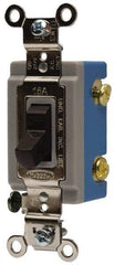 Hubbell Wiring Device-Kellems - 3 Pole, 120 to 277 VAC, 30 Amp, Industrial Grade, Toggle, Wall and Dimmer Light Switch - 1-5/16 Inch Wide x 4-1/16 Inch High - A1 Tooling