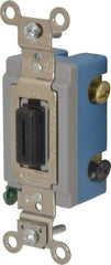 Hubbell Wiring Device-Kellems - 3 Pole, 120 to 277 VAC, 15 Amp, Industrial Grade, Key Lock, Wall and Dimmer Light Switch - 1-5/16 Inch Wide x 4-1/16 Inch High - A1 Tooling