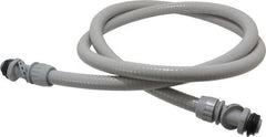 Hubbell Wiring Device-Kellems - 1/2" Trade Size, 6' Long, Flexible Liquidtight Conduit - PVC, 21.8mm ID, Gray - A1 Tooling