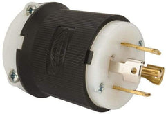 Hubbell Wiring Device-Kellems - 277/480 VAC, 30 Amp, L22-30P Configuration, Industrial Grade, Self Grounding Plug - 3 Phase, 4 Poles, IP20, 0.35 to 1.15 Inch Cord Diameter - A1 Tooling