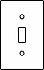 Hubbell Wiring Device-Kellems - 1 Gang, 4-1/2 Inch Long x 2.78 Inch Wide, Standard Switch Plate - Toggle Switch, Brass, Brass - A1 Tooling