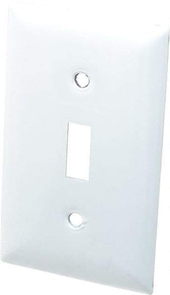 Hubbell Wiring Device-Kellems - 1 Gang, 4-1/2 Inch Long x 2.78 Inch Wide, Standard Switch Plate - Toggle Switch, Metallic, Stainless Steel - A1 Tooling