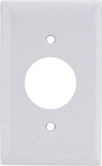 Hubbell Wiring Device-Kellems - 1 Gang, 4-1/2 Inch Long x 2.78 Inch Wide, Standard Outlet Wall Plate - Single Outlet, Metallic, Stainless Steel - A1 Tooling