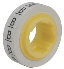 3M - 8' Long x 0.215" Wide, Polyester Film, Preprinted Tape Refills - White Background, Self Adhesive, Character B - A1 Tooling