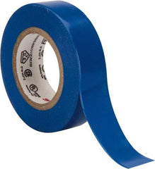 3M - 1/2" x 20', Blue Vinyl Electrical Tape - Series 35, 7 mil Thick, 1,250 V/mil Dielectric Strength, 17 Lb./Inch Tensile Strength - A1 Tooling