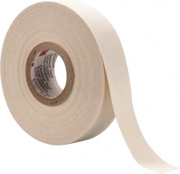 3M - 3/4" x 66', White Glass Cloth Electrical Tape - Series 27, 7 mil Thick, 150 Lb./Inch Tensile Strength - A1 Tooling