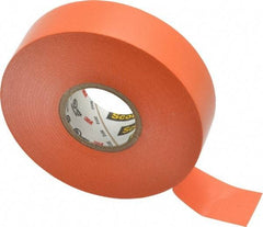 3M - 3/4" x 66', Orange Vinyl Electrical Tape - Series 35, 7 mil Thick, 1,250 V/mil Dielectric Strength, 17 Lb./Inch Tensile Strength - A1 Tooling