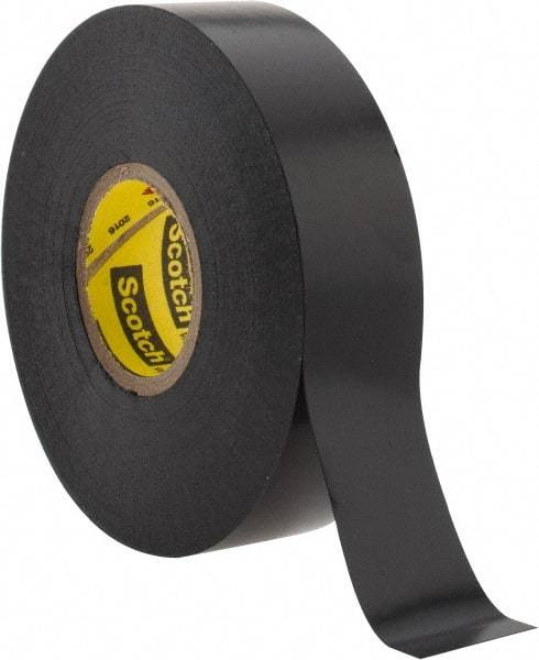 3M - 3/4" x 110', Black Vinyl Electrical Tape - Series 33, 7 mil Thick, Over 1000 V/mil Dielectric Strength, 17 Lb./Inch Tensile Strength - A1 Tooling