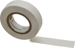 3M - 1/2" x 20', White Vinyl Electrical Tape - Series 35, 7 mil Thick, 1,250 V/mil Dielectric Strength, 17 Lb./Inch Tensile Strength - A1 Tooling