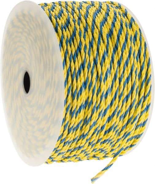 Ideal - 1,000 Ft. Long, 125 Lb. Load, Polypropylene Rope - 1/4 Inch Diameter, 1,125 Lb. Breaking Strength - A1 Tooling