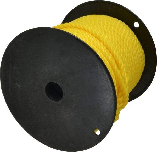 Ideal - 250 Ft. Long, 300 Lb. Load, Polypropylene Rope - 3/8 Inch Diameter, 2,430 Lb. Breaking Strength - A1 Tooling