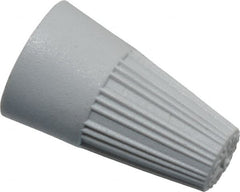 Thomas & Betts - 1, 22 + & 1, 20 to 2, 16 AWG, 300 Volt, Corrosion Resistant, Standard Twist on Wire Connector - Gray - A1 Tooling