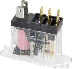 Omron - 5 Pins, 0.9 VA Power Rating, Rectangle Electromechanical Quick Connect General Purpose Relay - 10 Amp at 30 VDC, SPDT, 120 VAC, 45mm Wide x 29.5mm High x 14mm Deep - A1 Tooling