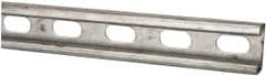 Thomas & Betts - 10' Long x 1-5/8" Wide x 13/16" High, 14 Gauge, Strip Steel, Half Slot Framing Channel & Strut - 0.075" Thick, Pre-Galvanized - A1 Tooling