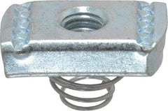 Thomas & Betts - Steel Short Spring Strut Nut - 3/8" Bolt, Used with Thomas & Betts Channel Type B Only - A1 Tooling