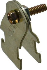 Thomas & Betts - 5/8" Pipe, 16 Gauge" Pipe or Tube Clamp - Gold Galvanized, 650 Lb Capacity - A1 Tooling