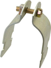 Thomas & Betts - 1-1/2" Pipe, 14 Gauge" Pipe or Tube Clamp - Gold Galvanized, 1,000 Lb Capacity - A1 Tooling