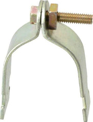 Thomas & Betts - 2" Pipe, 12 Gauge" Pipe or Tube Clamp - Gold Galvanized, 1,000 Lb Capacity - A1 Tooling