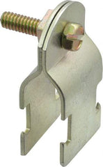 Thomas & Betts - 1/2" Pipe, 14 Gauge" Pipe or Conduit Clamp - Gold Galvanized, Rigid & IMC Conduit - A1 Tooling