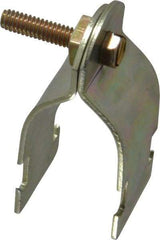 Thomas & Betts - 1" Pipe, 14 Gauge" Pipe or Conduit Clamp - Gold Galvanized, Rigid & IMC Conduit - A1 Tooling