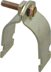 Thomas & Betts - 1-1/2" Pipe, 12 Gauge" Pipe or Conduit Clamp - Gold Galvanized, Rigid & IMC Conduit - A1 Tooling