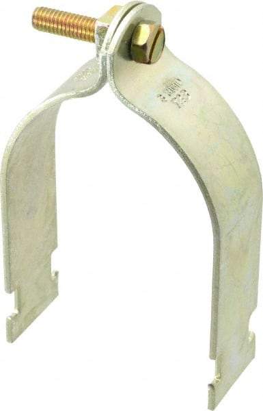 Thomas & Betts - 3" Pipe, 1/8 Gauge" Pipe or Conduit Clamp - Gold Galvanized, Rigid & IMC Conduit - A1 Tooling