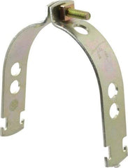 Thomas & Betts - 4" Pipe, 1/8 Gauge" Pipe or Conduit Clamp - Gold Galvanized, Rigid & IMC Conduit - A1 Tooling