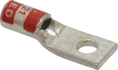 Thomas & Betts - 8 AWG Noninsulated Crimp Connection Square Ring Terminal - #10 Stud, 1.16" OAL x 0.39" Wide, Tin Plated Copper Contact - A1 Tooling