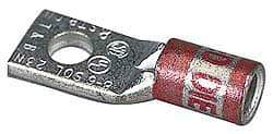 Thomas & Betts - 400 kcmil Wire Noninsulated Compression Connection Square Ring Terminal - 5/8" Stud, 3.53" OAL x 1.41" Wide, Tin Plated Copper Contact - A1 Tooling