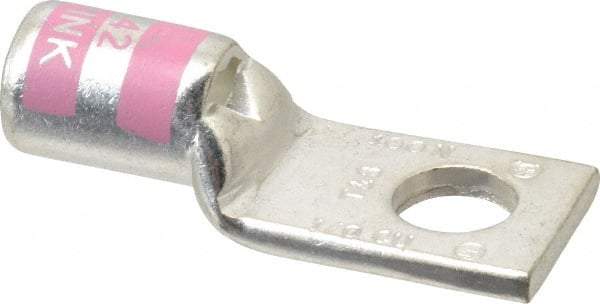 Thomas & Betts - 1/0 AWG Noninsulated Compression Connection Square Ring Terminal - 3/8" Stud, 1.88" OAL x 3/4" Wide, Tin Plated Copper Contact - A1 Tooling