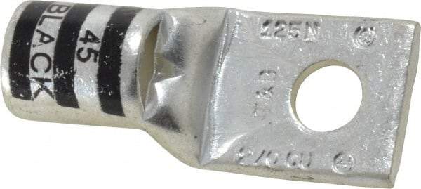 Thomas & Betts - 2/0 AWG Noninsulated Compression Connection Square Ring Terminal - 5/16" Stud, 1.88" OAL x 0.83" Wide, Tin Plated Copper Contact - A1 Tooling