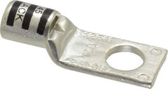 Thomas & Betts - 2/0 AWG Noninsulated Compression Connection Square Ring Terminal - 1/2" Stud, 2-1/4" OAL x 0.83" Wide, Tin Plated Copper Contact - A1 Tooling