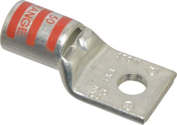 Thomas & Betts - 3/0 AWG Noninsulated Compression Connection Square Ring Terminal - 5/16" Stud, 1.98" OAL x 0.92" Wide, Tin Plated Copper Contact - A1 Tooling