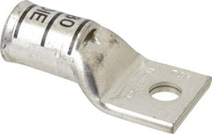 Thomas & Betts - 400 kcmil Wire Noninsulated Compression Connection Square Ring Terminal - 1/2" Stud, 3.31" OAL x 1.61" Wide, Tin Plated Copper Contact - A1 Tooling