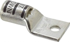 Thomas & Betts - 500 kcmil Wire Noninsulated Compression Connection Square Ring Terminal - 1/2" Stud, 3.3" OAL x 1.61" Wide, Tin Plated Copper Contact - A1 Tooling