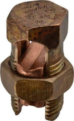 Thomas & Betts - 14 to 2/0 AWG, Copper Wire Compatible, Copper Alloy, Hex Split Bolt Connector - 1-13/16" OAL, 7/8" Head Width, 1-1/16" Base Width - A1 Tooling