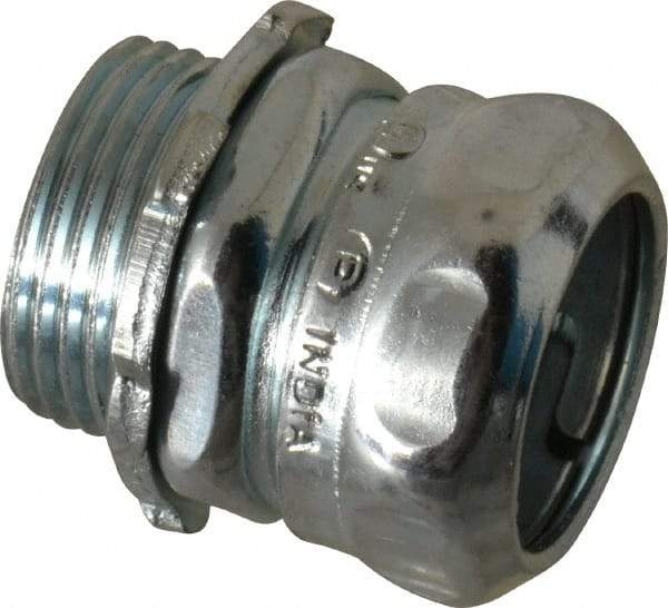 Thomas & Betts - 3/4" Trade, Steel Compression Straight EMT Conduit Connector - Noninsulated - A1 Tooling