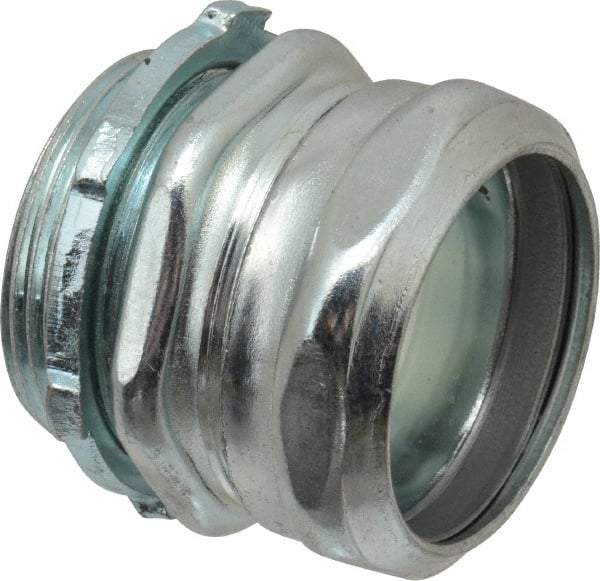 Thomas & Betts - 1-1/2" Trade, Steel Compression Straight EMT Conduit Connector - Noninsulated - A1 Tooling