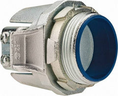 Thomas & Betts - 2-1/2" Trade, Malleable Iron Set Screw Straight FMC Conduit Connector - Insulated - A1 Tooling