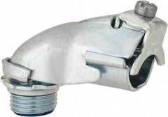 Thomas & Betts - 1/2" Trade, Steel Set Screw Angled FMC Conduit Connector - Insulated - A1 Tooling