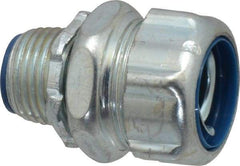 Thomas & Betts - 1/2" Trade, Steel Threaded Straight Liquidtight Conduit Connector - Insulated - A1 Tooling