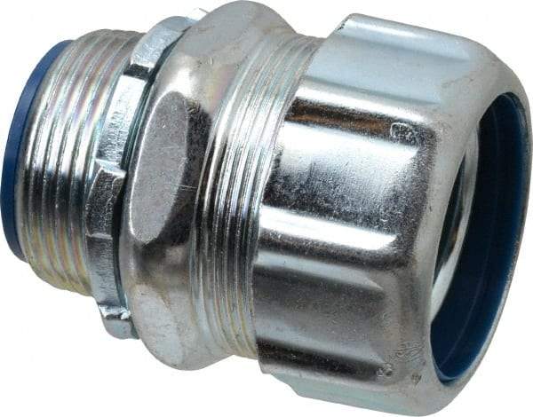 Thomas & Betts - 1-1/4" Trade, Steel Threaded Straight Liquidtight Conduit Connector - Insulated - A1 Tooling